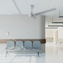 Ventilador techo Saltok con mando Ø132 3 aspas Blanco