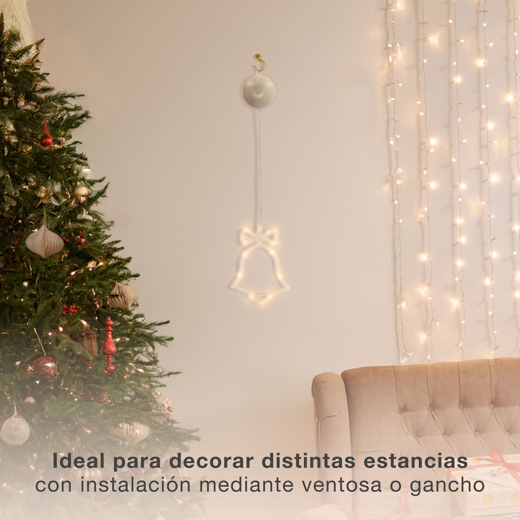 Campana colgante de navidad LED 3xAAA