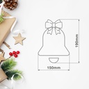 Campana colgante de navidad LED 3xAAA