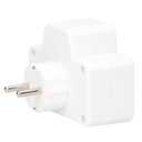 Ladron doble con interruptor - 10u caja exp