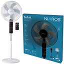 Ventilador de pie Tehri con mando y temporizador Ø43cm 30W motor DC Blanco