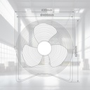 Ventilador metálico de suelo Gumba Ø40cm 70W Negro