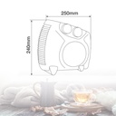 Calefactor eléctrico vertical/horizontal Bikis Máx. 2000W