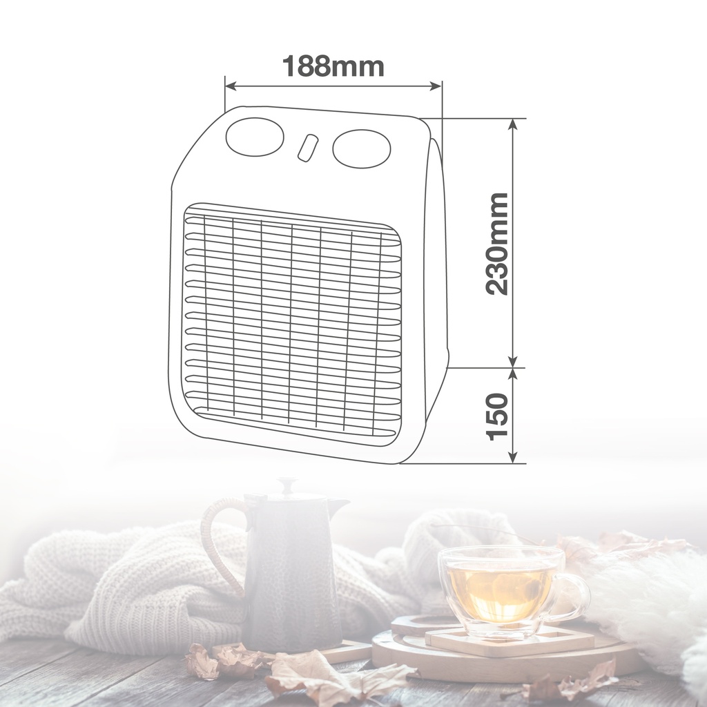 Calefactor eléctrico vertical Tenaf Máx. 2000W
