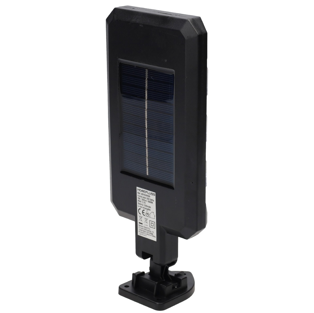 Farola solar LED Satria con sensor de movimiento y crepuscular 5W 6500K