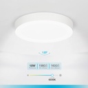 Downlight superficie LED redondo Karawa 18W 6500K Blanco