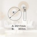 Downlight superficie LED redondo Karawa 18W 6500K Blanco