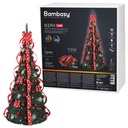 Árbol de navidad plegable decorado con luces Niah 1,8M