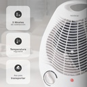 Calefactor eléctrico vertical Tupa Máx. 2000W Blanco