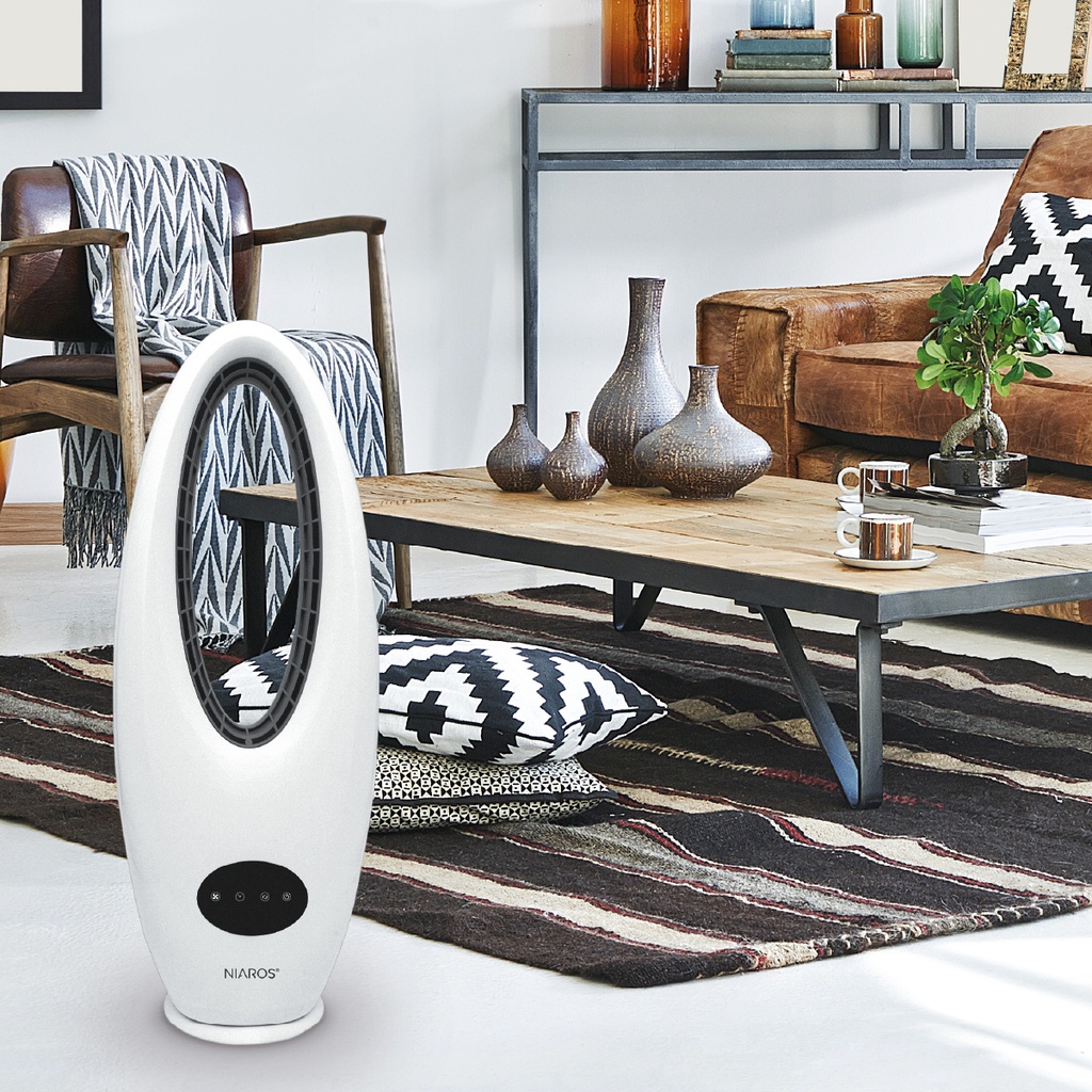 Ventilador de torre sin aspas Salboni con mando 45W Blanco
