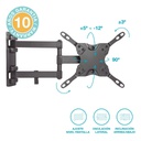 Soporte de TV con brazo 13" - 42" doble