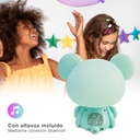 Luz de noche infantil LED Koala 5W RGB + luz día con altavoz y batería Azul 