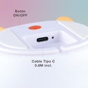 Luz de noche infantil LED Pera 1W RGB batería recargable
