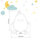 Luz de noche infantil LED Pera 1W RGB batería recargable