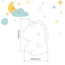 Luz de noche infantil LED Unicornio 1W RGB batería recargable 
