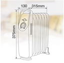 Mini radiador de aceite 7 elementos Eldere Máx. 700W 