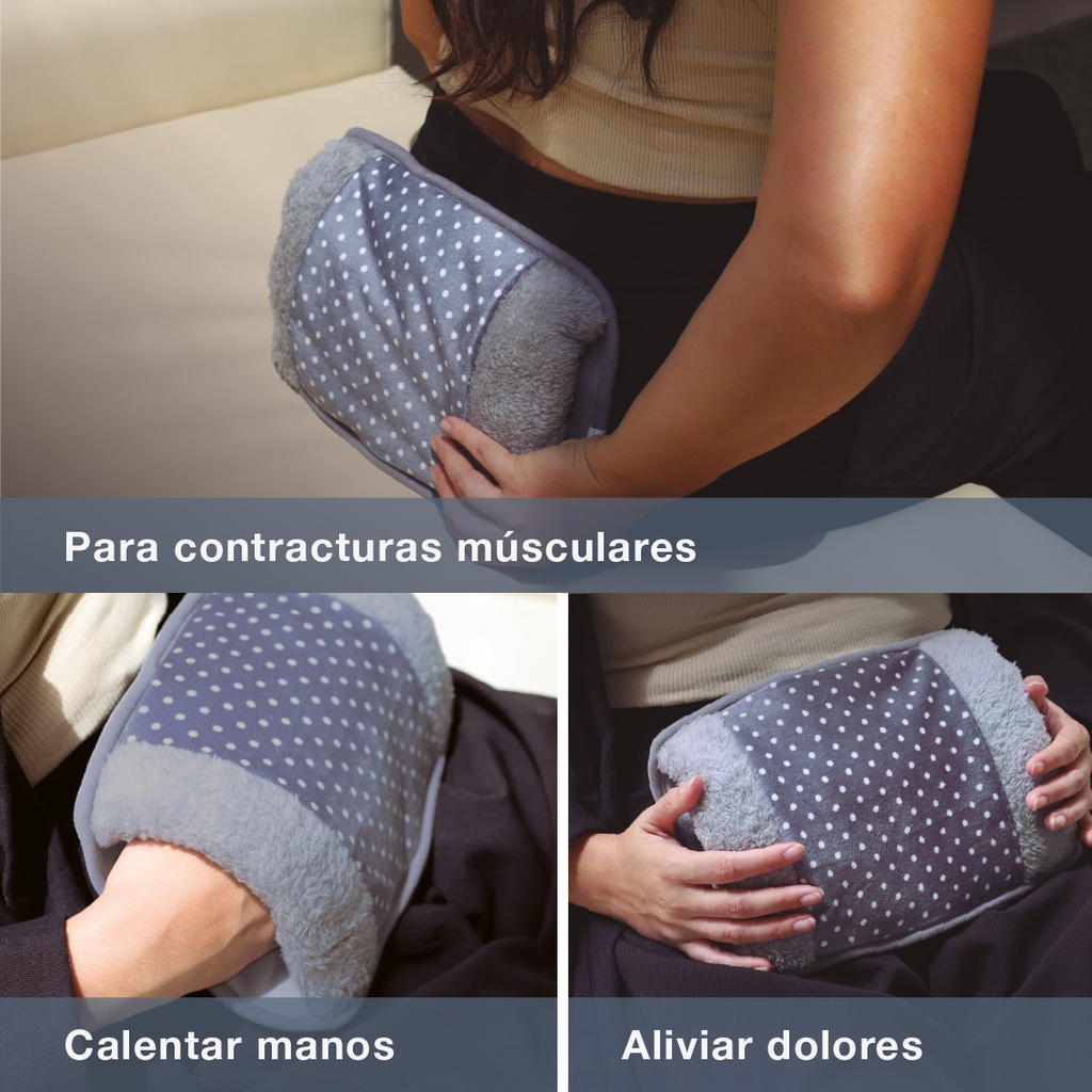 Bolsa de agua caliente eléctrica Maldan Gris