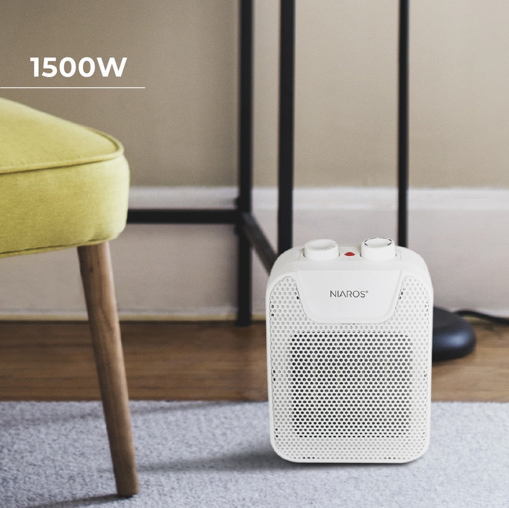 Calefactor eléctrico vertical cerámico Gonen Máx. 1500W 