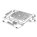 Reposapiés de oficina ergonómico ajustable en ángulo y altura
