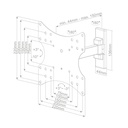 Soporte de TV con brazo 23" - 42"