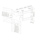 Soporte de TV con brazo 23" - 42" doble