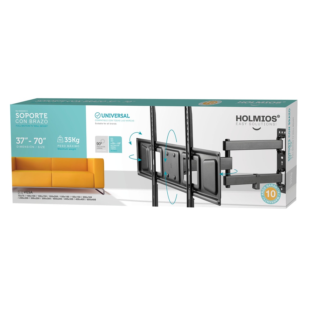 Soporte de TV con brazo 37" - 70"