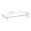 Soporte elevador de monitor Negro