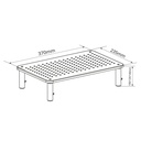 Soporte metálico elevador de monitor