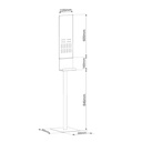 Soporte dispensador gel hidroalcohólico