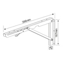 Escuadras para estante plegables / abatibles