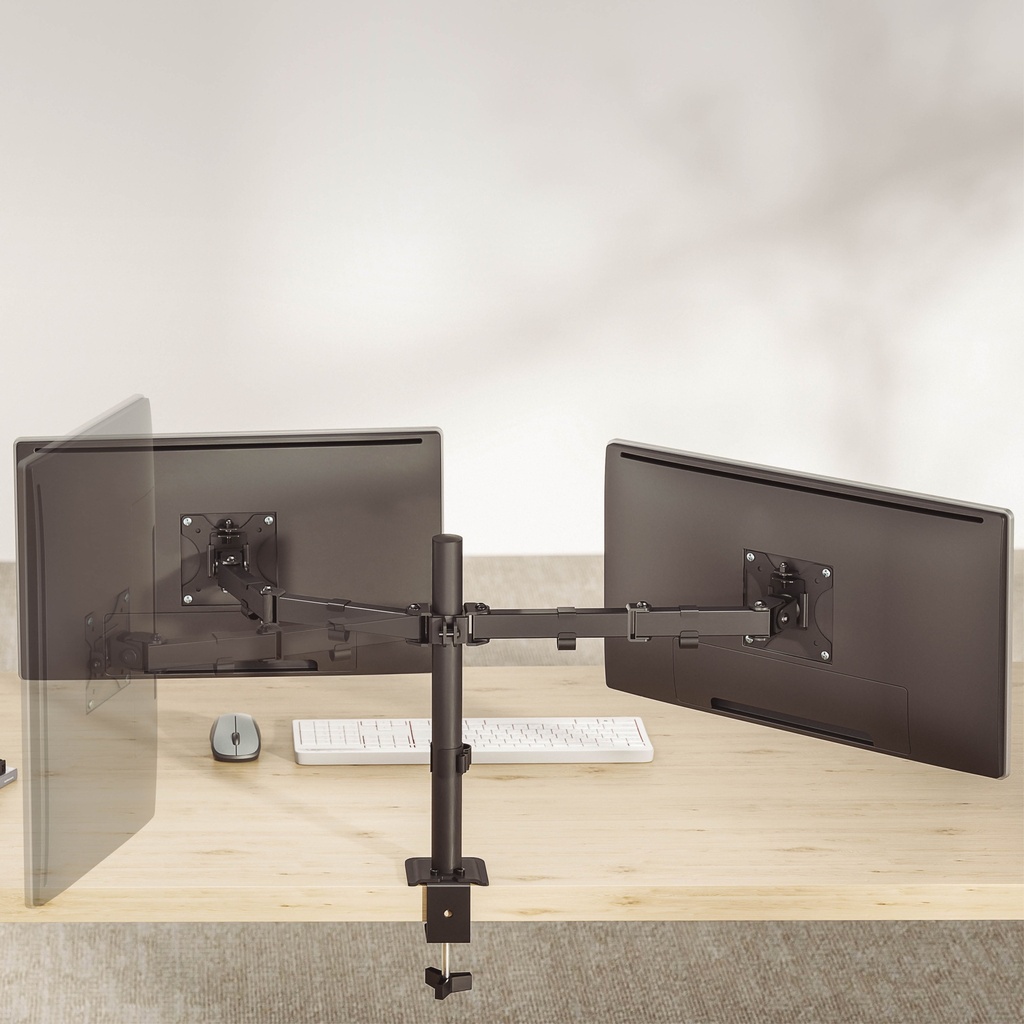 Soporte de TV/Monitor con doble brazo articulado 17" - 27"
