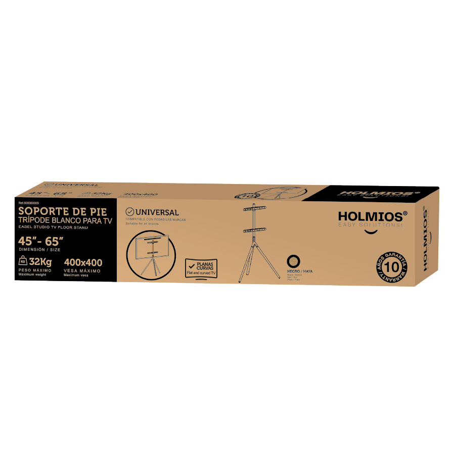 Soporte de pie para TV 45" - 65" Negro
