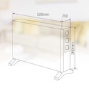 Calefactor eléctrico convector Selatin Máx. 2000W Negro 