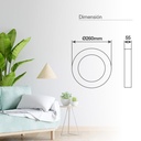 Plafón techo LED 18W 6500K Blanco - Libertina