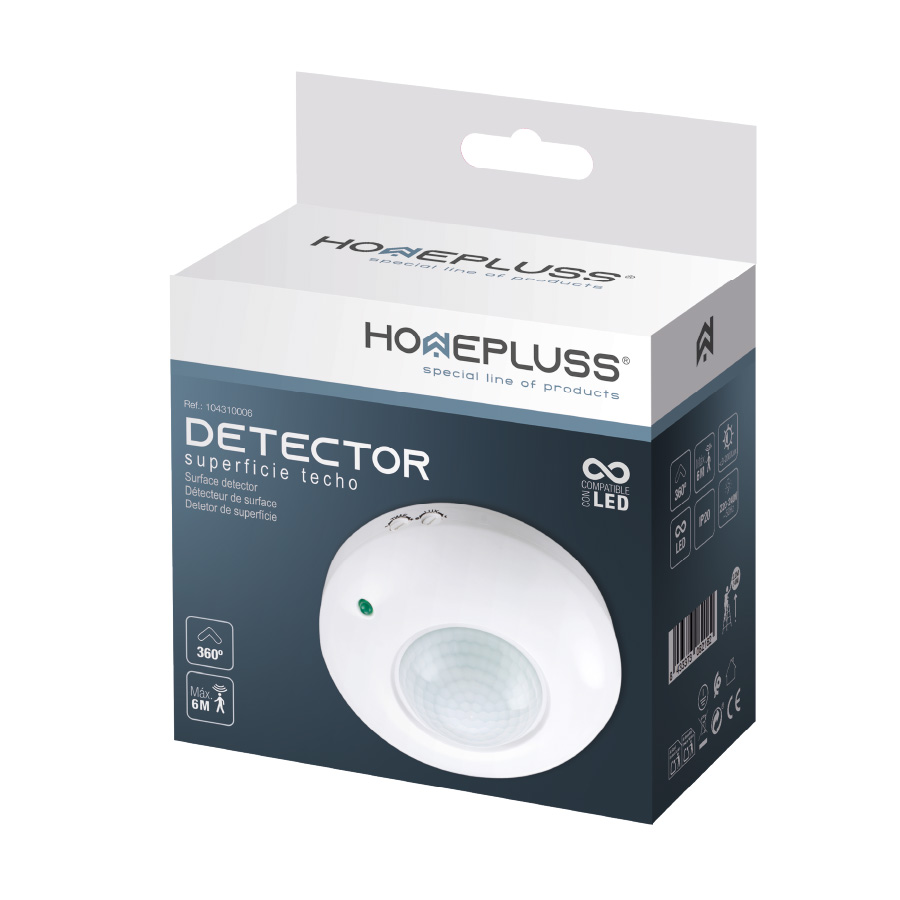 Detector superficie techo Malopa Blanco