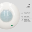 Detector superficie techo Malopa Blanco