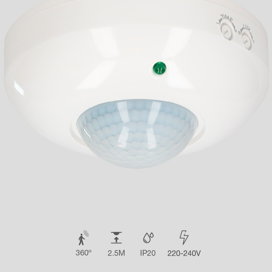 Detector superficie techo Malopa Blanco