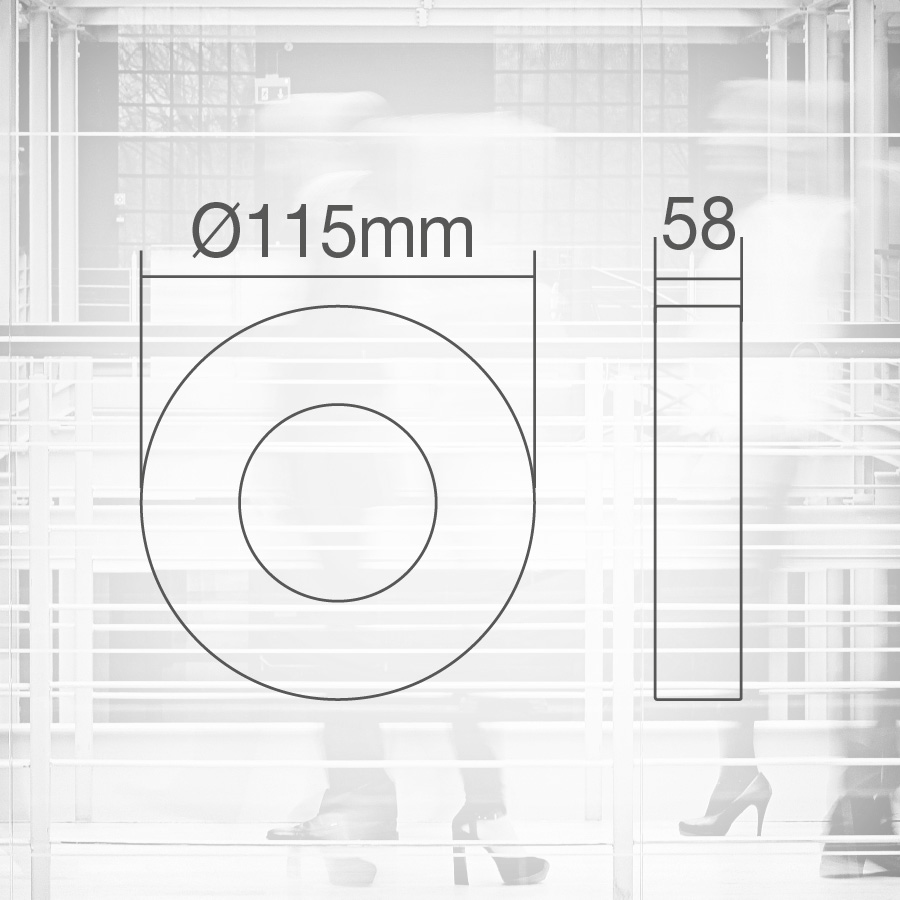 Detector superficie techo Malopa Blanco