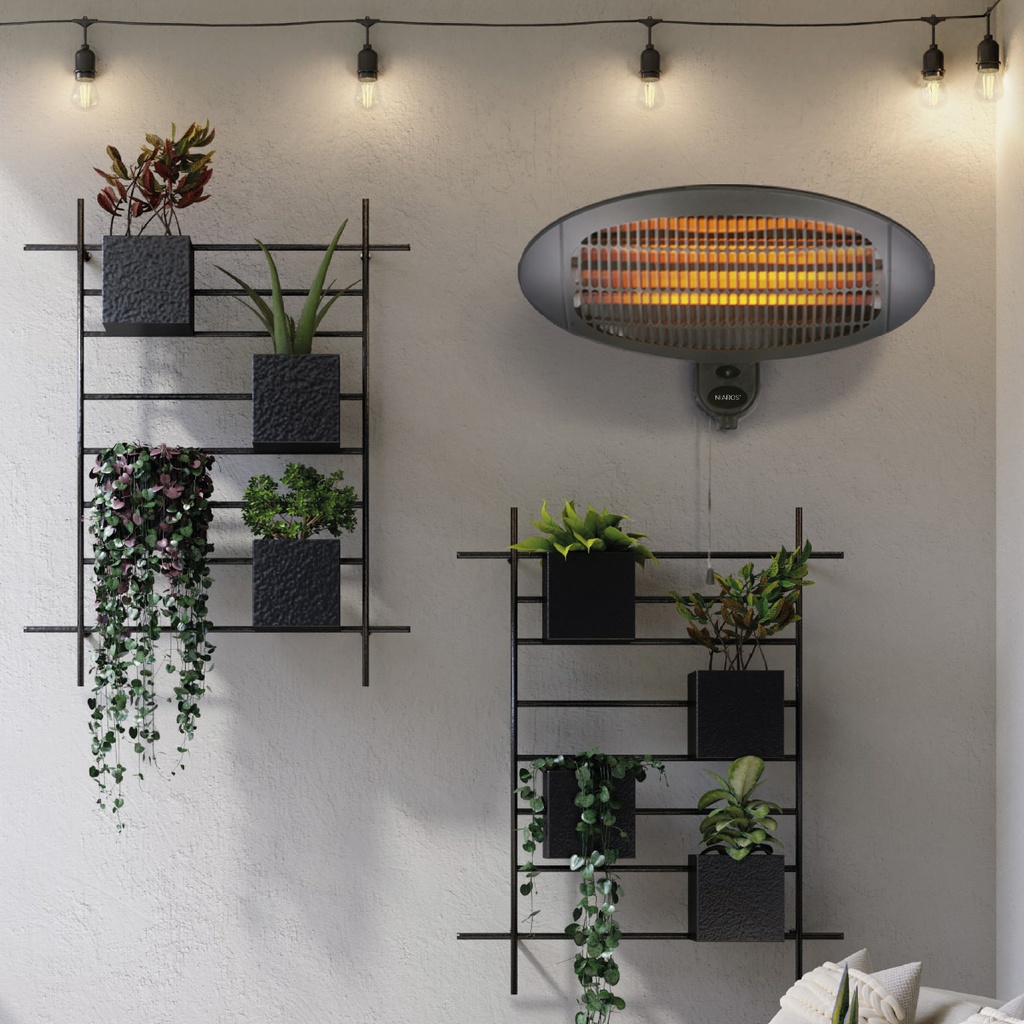 Estufa de cuarzo para pared exterior Rasau Máx. 2200W