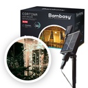 Cortina LED luminosa solar 2x1M Luz fría