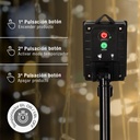 Cortina LED luminosa solar 2x1M Luz Cálida