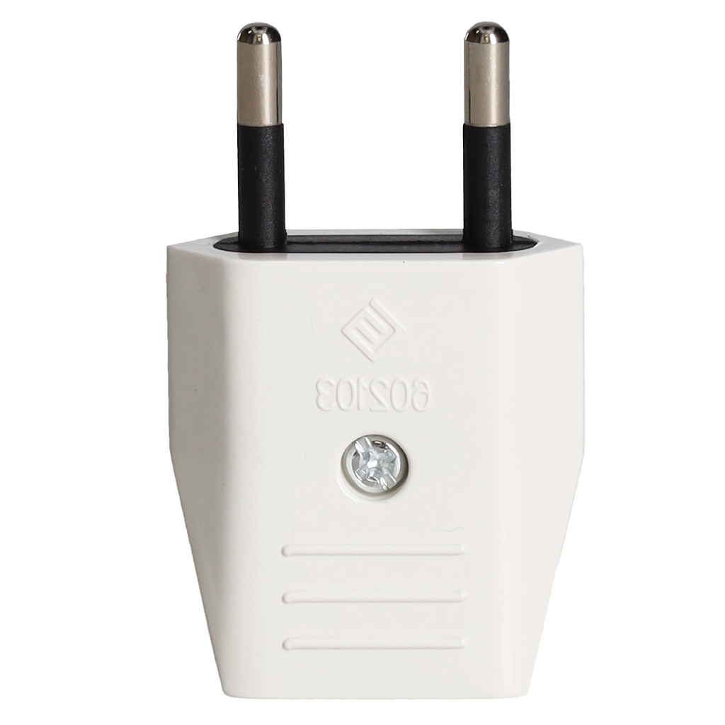 Clavija bipolar 4mm Blanco - 24u caja exp