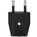 Clavija bipolar 4mm Negro - 24u caja exp