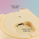 Luz de noche infantil LED Capibara 1W RGB batería recargable