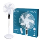 Ventilador de pie Lungra con mando y temporizador Ø43cm 50W Blanco