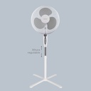 Ventilador de pie Makena con temporizador Ø43cm 45W Blanco 