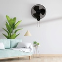 Ventilador de pared Toleni Ø43cm 45W Negro