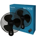 Ventilador de pared Sautar con mando Ø43cm 45W Negro