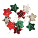 Estrellas LED multicolor 1,35M Luz cálida