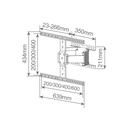 Soporte de TV con brazo Slim 37" - 90"